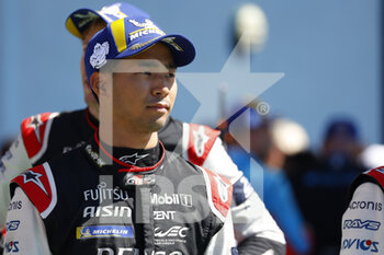 2022-06-12 - HIRAKAWA Ryo (jpn), Toyota Gazoo Racing, Toyota GR010 - Hybrid, portrait , podium, during the 2022 24 Hours of Le Mans, 3rd round of the 2022 FIA World Endurance Championship, on the Circuit de la Sarthe, from June 11 to 12, 2022 in Le Mans, France - Photo: Frederic Le Floc’h / DPPI - 24 HEURES DU MANS 2022 - PART 2 - ENDURANCE - MOTORS
