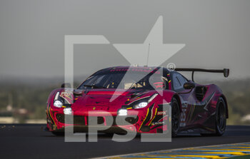 2022-06-12 - 85 FREY Rahel (swi), GATTING Michelle (dnk), BOVY Sarah (bel), Iron DAMES, Ferrari 488 GTE EVO, action during the 2022 24 Hours of Le Mans, 3rd round of the 2022 FIA World Endurance Championship, on the Circuit de la Sarthe, from June 11 to 12, 2022 in Le Mans, France - 24 HEURES DU MANS 2022 - PART 2 - ENDURANCE - MOTORS