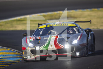 2022-06-12 - 54 FLOHR Thomas (swi), CASTELLACCI Francesco (ita), CASSIDY Nick (nzl), AF Corse, Ferrari 488 GTE EVO, action during the 2022 24 Hours of Le Mans, 3rd round of the 2022 FIA World Endurance Championship, on the Circuit de la Sarthe, from June 11 to 12, 2022 in Le Mans, France - 24 HEURES DU MANS 2022 - PART 2 - ENDURANCE - MOTORS