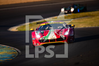 2022-06-12 - 52 MOLINA Miguel (spa), FUOCO Antonio (ita), RIGON David (ita), AF Corse, Ferrari 488 GTE EVO, action during the 2022 24 Hours of Le Mans, 3rd round of the 2022 FIA World Endurance Championship, on the Circuit de la Sarthe, from June 11 to 12, 2022 in Le Mans, France - 24 HEURES DU MANS 2022 - PART 2 - ENDURANCE - MOTORS