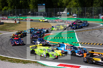 2022-07-03 - 13 CREWS Charles (usa), PINO Nico (chl), OLIVEIRA Guilherme (prt), Inter Europol Competition, Ligier JS P320 - Nissan, action 40 DROUX David (swi), PAGE Sébastien (swi), TROUILLET Eric (fra), Graff Racing, Oreca 07 - Gibson, action Start during the 4 Hours of Monza 2022, 3rd round of the 2022 European Le Mans Series on the Autodromo Nazionale di Monza from July 1 to 3, in Monza, Italy - AUTO - ELMS - 4 HOURS OF MONZA 2022 - ENDURANCE - MOTORS
