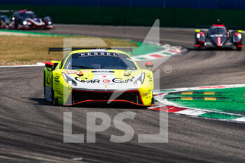 2022-07-03 - 57 Jensen Mikkel (dnk), Kimura Takeshi (jpn), SCHANDORFF Frederik (dnk), Car Guy Racing, Ferrari 488 GTE, action during the 4 Hours of Monza 2022, 3rd round of the 2022 European Le Mans Series on the Autodromo Nazionale di Monza from July 1 to 3, in Monza, Italy - AUTO - ELMS - 4 HOURS OF MONZA 2022 - ENDURANCE - MOTORS