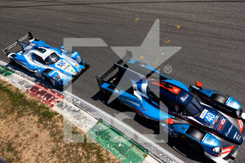 2022-07-03 - 40 DROUX David (swi), PAGE Sébastien (swi), TROUILLET Eric (fra), Graff Racing, Oreca 07 - Gibson, action 21 KAISER Matthias (lie), LAURENT Thomas (fra), DE WILDE Ugo (bel), Mühlner Motorsport, Oreca 07 - Gibson, action during the 4 Hours of Monza 2022, 3rd round of the 2022 European Le Mans Series on the Autodromo Nazionale di Monza from July 1 to 3, in Monza, Italy - AUTO - ELMS - 4 HOURS OF MONZA 2022 - ENDURANCE - MOTORS