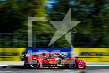 2022-07-09 - 51 PIER GUIDI Alessandro (ita), CALADO James (gbr), AF Corse, Ferrari 488 GTE EVO, action during the 6 Hours of Monza 2022, 4th round of the 2022 FIA World Endurance Championship on the Autodromo Nazionale di Monza from July 8 to 10, 2022 in Monza, Italy - AUTO - FIA WEC - 6 HOURS OF MONZA 2022 - ENDURANCE - MOTORS