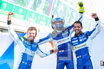 2022-07-10 - 41 ANDRADE Rui (prt), HABSBURG Ferdinand (aut), NATO Norman (fra), Realteam by WRT, Oreca 07 - Gibson, celebrating victory during the 6 Hours of Monza 2022, 4th round of the 2022 FIA World Endurance Championship on the Autodromo Nazionale di Monza from July 8 to 10, 2022 in Monza, Italy - AUTO - FIA WEC - 6 HOURS OF MONZA 2022 - ENDURANCE - MOTORS