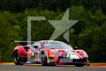 2022-07-28 - 52 AF Corse, Ferrari 488 GT3 of Stefano COSTANTINI, Louis MACHIELS, Andrea BERTOLINI, Alessio ROVERA, in action during the TotalEnergies 24 hours of Spa 2022, 7th round of the 2022 Fanatec GT World Challenge Europe Powered by AWS, from July 27 to 31, 2021 on the Circuit de Spa-Francorchamps, in Stavelot, Belgium - AUTO - 24 HOURS OF SPA 2022 - ENDURANCE - MOTORS