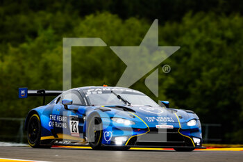 2022-07-28 - 23 Heart of Racing with TF Sport, Aston Martin Vantage AMR GT3 of Alex RIBERAS, Ross GUNN, Charlie EASTWOOD, in action during the TotalEnergies 24 hours of Spa 2022, 7th round of the 2022 Fanatec GT World Challenge Europe Powered by AWS, from July 27 to 31, 2021 on the Circuit de Spa-Francorchamps, in Stavelot, Belgium - AUTO - 24 HOURS OF SPA 2022 - ENDURANCE - MOTORS