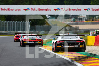 2022-07-28 - 12 Audi Sport Team Tresor, Audi R8 LMS evo II GT3 of Christopher HAASE, Mattia DRUDI, Luca GHIOTTO, in action during the TotalEnergies 24 hours of Spa 2022, 7th round of the 2022 Fanatec GT World Challenge Europe Powered by AWS, from July 27 to 31, 2021 on the Circuit de Spa-Francorchamps, in Stavelot, Belgium - AUTO - 24 HOURS OF SPA 2022 - ENDURANCE - MOTORS