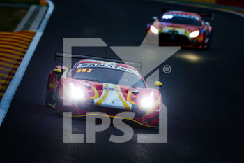 2022-07-28 - 21 AF Corse, Ferrari 488 GT3 of Hugo DELACOUR, Cedric SBIRRAZZUOLI, Alessandro BALZAN, David PEREL, in action during the TotalEnergies 24 hours of Spa 2022, 7th round of the 2022 Fanatec GT World Challenge Europe Powered by AWS, from July 27 to 31, 2021 on the Circuit de Spa-Francorchamps, in Stavelot, Belgium - AUTO - 24 HOURS OF SPA 2022 - ENDURANCE - MOTORS