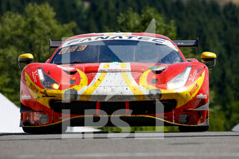 2022-07-31 - 21 AF Corse, Ferrari 488 GT3 of Hugo DELACOUR, Cedric SBIRRAZZUOLI, Alessandro BALZAN, David PEREL, in action during the TotalEnergies 24 hours of Spa 2022, 7th round of the 2022 Fanatec GT World Challenge Europe Powered by AWS, from July 27 to 31, 2021 on the Circuit de Spa-Francorchamps, in Stavelot, Belgium - AUTO - 24 HOURS OF SPA 2022 - ENDURANCE - MOTORS