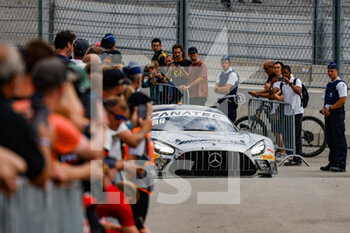 2022-07-31 - 88 AMG Team AKKODIS ASP, Mercedes-AMG GT3 of Raffaele MARCIELLO, Daniel JUNCADELLA, Jules GOUNON, in parc ferme during the TotalEnergies 24 hours of Spa 2022, 7th round of the 2022 Fanatec GT World Challenge Europe Powered by AWS, from July 27 to 31, 2021 on the Circuit de Spa-Francorchamps, in Stavelot, Belgium - AUTO - 24 HOURS OF SPA 2022 - ENDURANCE - MOTORS