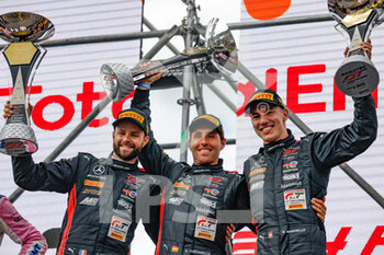 2022-07-31 - GOUNON Jules, AMG Team AKKODIS ASP, Mercedes-AMG GT3, portrait, JUNCADELLA Daniel, AMG Team AKKODIS ASP, Mercedes-AMG GT3, portrait, MARCIELLO Raffaele, AMG Team AKKODIS ASP, Mercedes-AMG GT3, portrait during the TotalEnergies 24 hours of Spa 2022, 7th round of the 2022 Fanatec GT World Challenge Europe Powered by AWS, from July 27 to 31, 2021 on the Circuit de Spa-Francorchamps, in Stavelot, Belgium - AUTO - 24 HOURS OF SPA 2022 - ENDURANCE - MOTORS