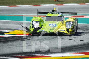2022-08-26 - 43 FITTIPALDI Pietro (bra), HEINEMEIER HANSSON David (dnk), SCHERER Fabio (swi), Inter Europol Competition, Oreca 07 - Gibson, action during the 4 Hours of Barcelona 2022, 4th round of the 2022 European Le Mans Series on the Circuit de Barcelona-Catalunya from August 26 to 28, in Barcelona, Spain - AUTO - ELMS - 4 HOURS OF BARCELONA 2022 - ENDURANCE - MOTORS
