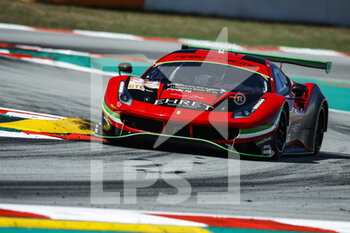 2022-08-26 - 32 EHRET Pierre (ger), VARRONE Nicolas (arg), ALESI Diego (ita), Rinaldi Racing, Ferrari 488 GTE, action during the 4 Hours of Barcelona 2022, 4th round of the 2022 European Le Mans Series on the Circuit de Barcelona-Catalunya from August 26 to 28, in Barcelona, Spain - AUTO - ELMS - 4 HOURS OF BARCELONA 2022 - ENDURANCE - MOTORS