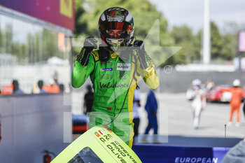 2022-08-28 - 13 CREWS Charles (usa), PINO Nico (chl), OLIVEIRA Guilherme (prt), Inter Europol Competition, Ligier JS P320 - Nissan, portrait celebration victory during the 4 Hours of Barcelona 2022, 4th round of the 2022 European Le Mans Series on the Circuit de Barcelona-Catalunya from August 26 to 28, in Barcelona, Spain - AUTO - ELMS - 4 HOURS OF BARCELONA 2022 - ENDURANCE - MOTORS
