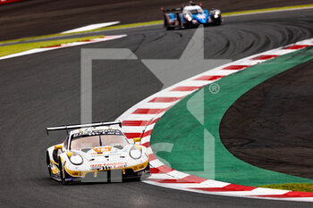 2022-09-09 - 56 IRIBE Brendan (usa), MILLROY Ollie (gbr), BARNICOAT Ben (gbr), Team Project 1, Porsche 911 RSR - 19, action during the 6 Hours of Fuji 2022, 5th round of the 2022 FIA World Endurance Championship on the Fuji Speedway from September 8 to 11, 2022 in Fuji, Japan - AUTO - FIA WEC - 6 HOURS OF FUJI 2022 - ENDURANCE - MOTORS
