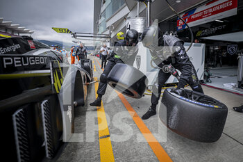 2022-09-09 - tyre, pneu, Peugeot TotalEnergies Hybrid 9X8 Hypercar, action during the 6 Hours of Fuji 2022, 5th round of the 2022 FIA World Endurance Championship on the Fuji Speedway from September 8 to 11, 2022 in Fuji, Japan - AUTO - FIA WEC - 6 HOURS OF FUJI 2022 - ENDURANCE - MOTORS