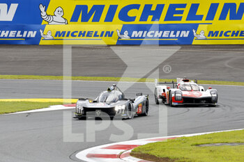10/09/2022 - 94 DUVAL Loic (fra),MENEZES Gustavo (bra),ROSSITER James (gbr), Peugeot TotalEnergies Hybrid 9X8 Hypercar, action, 07 CONWAY Mike (gbr), KOBAYASHI Kamui (jpn), LOPEZ Jose Maria (arg), Toyota Gazoo Racing, Toyota GR010 - Hybrid, action, during the 6 Hours of Fuji 2022, 5th round of the 2022 FIA World Endurance Championship on the Fuji Speedway from September 8 to 11, 2022 in Fuji, Japan - AUTO - FIA WEC - 6 HOURS OF FUJI 2022 - ENDURANCE - MOTORI
