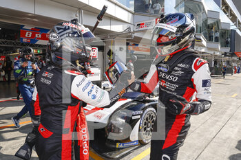 10/09/2022 - KOBAYASHI Kamui (jpn), Toyota Gazoo Racing, Toyota GR010 - Hybrid, portrait, pole position , HARTLEY Brendon (nzl), Toyota Gazoo Racing, Toyota GR010 - Hybrid, portrait during the 6 Hours of Fuji 2022, 5th round of the 2022 FIA World Endurance Championship on the Fuji Speedway from September 8 to 11, 2022 in Fuji, Japan - AUTO - FIA WEC - 6 HOURS OF FUJI 2022 - ENDURANCE - MOTORI