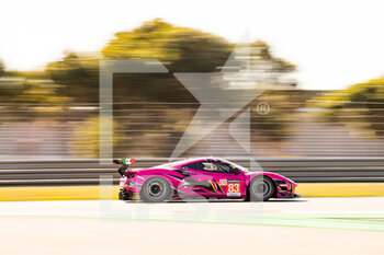 2022-10-14 - 83 BOVY Sarah (bel), PIN Doriane (fra), GATTING Michelle (dnk), Iron Lynx, Ferrari 488 GTE, action during the 4 Hours of Portimao 2022, 6th round of the 2022 European Le Mans Series on the Algarve International Circuit from September 23 to 25, in Portimao, Portugal - AUTO - ELMS - 4 HOURS OF PORTIMAO 2022 - ENDURANCE - MOTORS