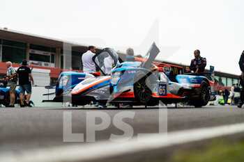 2022-10-16 - 65 CANAL Julien (fra), JAMIN Nicolas (fra), VAN UITERT Job (nld), Panis Racing, Oreca 07 - Gibson, grid during the 4 Hours of Portimao 2022, 6th round of the 2022 European Le Mans Series on the Algarve International Circuit from September 23 to 25, in Portimao, Portugal - AUTO - ELMS - 4 HOURS OF PORTIMAO 2022 - ENDURANCE - MOTORS