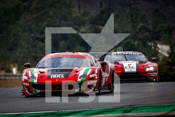 2022-10-16 - 33 Crestani Fabrizio (ita), HOOK Christian (ger), TUNJO Oscar (col), Rinaldi Racing, Ferrari 488 GTE, action during the 4 Hours of Portimao 2022, 6th round of the 2022 European Le Mans Series on the Algarve International Circuit from October 14 to 16, in Portimao, Portugal - AUTO - ELMS - 4 HOURS OF PORTIMAO 2022 - ENDURANCE - MOTORS
