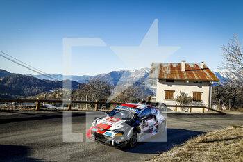 2022-01-21 - 01 Sébastien OGIER (FRA), Benjamin VEILLAS (FRA), TOYOTA GAZOO RACING WRT TOYOTA GR Yaris Rally1, action during the 2022 WRC World Rally Car Championship, 90th edition of the Monte Carlo rally from January 20 to 23, 2022 at Monaco - 2022 WRC WORLD RALLY CAR CHAMPIONSHIP, 90TH EDITION OF THE MONTE CARLO RALLY - RALLY - MOTORS