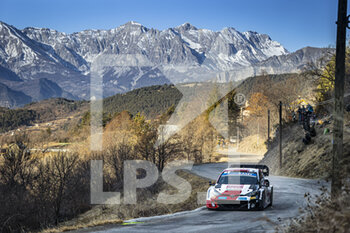 2022-01-21 - 01 Sébastien OGIER (FRA), Benjamin VEILLAS (FRA), TOYOTA GAZOO RACING WRT TOYOTA GR Yaris Rally1, action during the 2022 WRC World Rally Car Championship, 90th edition of the Monte Carlo rally from January 20 to 23, 2022 at Monaco - 2022 WRC WORLD RALLY CAR CHAMPIONSHIP, 90TH EDITION OF THE MONTE CARLO RALLY - RALLY - MOTORS
