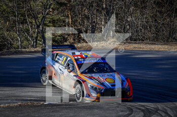 2022-01-21 - 02 Oliver SOLBERG (SWE), Elliott EDMONDSON (GBR), HYUNDAI SHELL MOBIS WORLD RALLY TEAM HYUNDAI, i20 N Rally1, action during the 2022 WRC World Rally Car Championship, 90th edition of the Monte Carlo rally from January 20 to 23, 2022 at Monaco - 2022 WRC WORLD RALLY CAR CHAMPIONSHIP, 90TH EDITION OF THE MONTE CARLO RALLY - RALLY - MOTORS