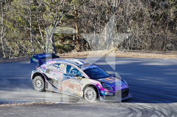 2022-01-21 - 19 Sébastien LOEB (FRA), Isabelle GALMICHE (FRA), M-SPORT FORD WORLD RALLY TEAM FORD, Puma Rally1, action during the 2022 WRC World Rally Car Championship, 90th edition of the Monte Carlo rally from January 20 to 23, 2022 at Monaco - 2022 WRC WORLD RALLY CAR CHAMPIONSHIP, 90TH EDITION OF THE MONTE CARLO RALLY - RALLY - MOTORS