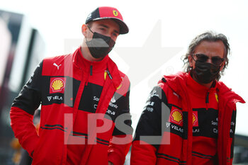 2022-02-24 - Charles Leclerc (MON) - Ferrari F1-75
and Laurent Mekies (FRA) - Scuderia Ferrari Sporting Director - PRE-SEASON TEST SESSION PRIOR THE 2022 FIA FORMULA ONE WORLD CHAMPIONSHIP - FORMULA 1 - MOTORS