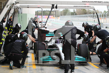2022-02-25 - Mercedes-AMG Petronas F1 Team
Pit Stop - PRE-SEASON TEST SESSION PRIOR THE 2022 FIA FORMULA ONE WORLD CHAMPIONSHIP - FORMULA 1 - MOTORS