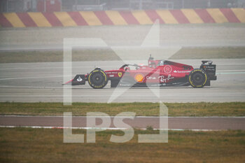 2022-02-18 - 16 LECLERC Charles (mco), Scuderia Ferrari F1-75, action during the shakedown of the new 2022 car on February 18, 2022 at the Fiorano track, in Fiorano, Italy - FERRARI SHAKEDOWN OF THE NEW 2022 CAR - FORMULA 1 - MOTORS