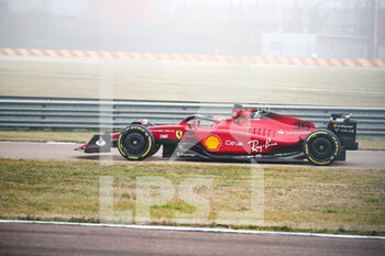 2022-02-18 - 16 LECLERC Charles (mco), Scuderia Ferrari F1-75, action during the shakedown of the new 2022 car on February 18, 2022 at the Fiorano track, in Fiorano, Italy - FERRARI SHAKEDOWN OF THE NEW 2022 CAR - FORMULA 1 - MOTORS