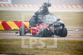 2022-02-18 - 16 LECLERC Charles (mco), Scuderia Ferrari F1-75, filming day action during the shakedown of the new 2022 car on February 18, 2022 at the Fiorano track, in Fiorano, Italy - FERRARI SHAKEDOWN OF THE NEW 2022 CAR - FORMULA 1 - MOTORS