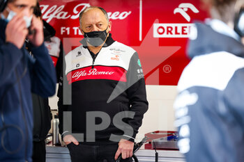2022-02-23 - VASSEUR Frederic (fra), Team Principal of Alfa Romeo F1 Team ORLEN, portrait during the pre-season track session prior the 2022 FIA Formula One World Championship, on the Circuit de Barcelona-Catalunya, from February 23 to 25, 2022 in Montmelo, near Barcelona, Spain - PRE-SEASON TRACK SESSION PRIOR THE 2022 FIA FORMULA ONE WORLD CHAMPIONSHIP - FORMULA 1 - MOTORS