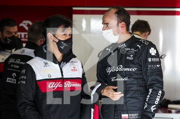 2022-02-23 - GUANYU Zhou (chi), Alfa Romeo F1 Team ORLEN C42, KUBICA Robert (pol), Reserve Driver of Alfa Romeo F1 Team ORLEN, portrait during the pre-season track session prior the 2022 FIA Formula One World Championship, on the Circuit de Barcelona-Catalunya, from February 23 to 25, 2022 in Montmelo, near Barcelona, Spain - PRE-SEASON TRACK SESSION PRIOR THE 2022 FIA FORMULA ONE WORLD CHAMPIONSHIP - FORMULA 1 - MOTORS