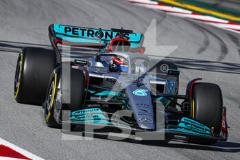 2022-02-23 - 63 RUSSELL George (gbr), Mercedes AMG F1 Team W13, action during the pre-season track session prior the 2022 FIA Formula One World Championship, on the Circuit de Barcelona-Catalunya, from February 23 to 25, 2022 in Montmelo, near Barcelona, Spain - PRE-SEASON TRACK SESSION PRIOR THE 2022 FIA FORMULA ONE WORLD CHAMPIONSHIP - FORMULA 1 - MOTORS