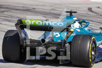 2022-02-23 - 05 VETTEL Sebastian (ger), Aston Martin F1 Team AMR22, rear wing, diffuser during the pre-season track session prior the 2022 FIA Formula One World Championship, on the Circuit de Barcelona-Catalunya, from February 23 to 25, 2022 in Montmelo, near Barcelona, Spain - PRE-SEASON TRACK SESSION PRIOR THE 2022 FIA FORMULA ONE WORLD CHAMPIONSHIP - FORMULA 1 - MOTORS
