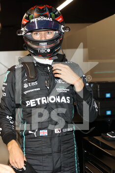 2022-02-23 - RUSSELL George (gbr), Mercedes AMG F1 Team W13, portrait during the pre-season track session prior the 2022 FIA Formula One World Championship, on the Circuit de Barcelona-Catalunya, from February 23 to 25, 2022 in Montmelo, near Barcelona, Spain - PRE-SEASON TRACK SESSION PRIOR THE 2022 FIA FORMULA ONE WORLD CHAMPIONSHIP - FORMULA 1 - MOTORS