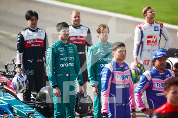 2022-03-10 - STROLL Lance (can), Aston Martin F1 Team AMR22, VETTEL Sebastian (ger), Aston Martin F1 Team AMR22, portrait during the Formula 1 Aramco pre-season testing prior the 2022 FIA Formula One World Championship, on the Bahrain International Circuit, from March 10 to 12, 2022 in Sakhir, Bahrain - FORMULA 1 ARAMCO PRE-SEASON TESTING PRIOR THE 2022 FIA FORMULA ONE WORLD CHAMPIONSHIP - FORMULA 1 - MOTORS