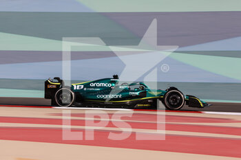 2022-03-10 - 18 STROLL Lance (can), Aston Martin F1 Team AMR22, action during the Formula 1 Aramco pre-season testing prior the 2022 FIA Formula One World Championship, on the Bahrain International Circuit, from March 10 to 12, 2022 in Sakhir, Bahrain - FORMULA 1 ARAMCO PRE-SEASON TESTING PRIOR THE 2022 FIA FORMULA ONE WORLD CHAMPIONSHIP - FORMULA 1 - MOTORS
