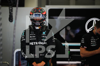 2022-03-10 - RUSSELL George (gbr), Mercedes AMG F1 Team W13, portrait during the Formula 1 Aramco pre-season testing prior the 2022 FIA Formula One World Championship, on the Bahrain International Circuit, from March 10 to 12, 2022 in Sakhir, Bahrain - FORMULA 1 ARAMCO PRE-SEASON TESTING PRIOR THE 2022 FIA FORMULA ONE WORLD CHAMPIONSHIP - FORMULA 1 - MOTORS