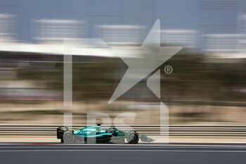 2022-03-12 - 18 STROLL Lance (can), Aston Martin F1 Team AMR22, action during the Formula 1 Aramco pre-season testing prior the 2022 FIA Formula One World Championship, on the Bahrain International Circuit, from March 10 to 12, 2022 in Sakhir, Bahrain - FORMULA 1 ARAMCO PRE-SEASON TESTING PRIOR THE 2022 FIA FORMULA ONE WORLD CHAMPIONSHIP - FORMULA 1 - MOTORS