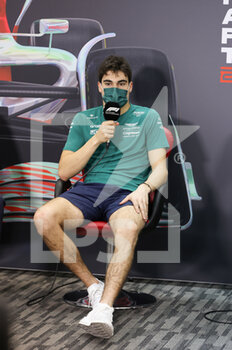 2022-03-12 - STROLL Lance (can), Aston Martin F1 Team AMR22, portrait during the Formula 1 Aramco pre-season testing prior the 2022 FIA Formula One World Championship, on the Bahrain International Circuit, from March 10 to 12, 2022 in Sakhir, Bahrain - FORMULA 1 ARAMCO PRE-SEASON TESTING PRIOR THE 2022 FIA FORMULA ONE WORLD CHAMPIONSHIP - FORMULA 1 - MOTORS
