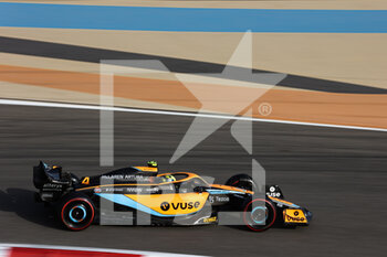2022-03-12 - 04 NORRIS Lando (gbr), McLaren F1 Team MCL36, action during the Formula 1 Aramco pre-season testing prior the 2022 FIA Formula One World Championship, on the Bahrain International Circuit, from March 10 to 12, 2022 in Sakhir, Bahrain - FORMULA 1 ARAMCO PRE-SEASON TESTING PRIOR THE 2022 FIA FORMULA ONE WORLD CHAMPIONSHIP - FORMULA 1 - MOTORS