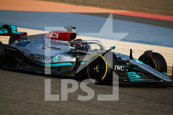 2022-03-12 - 63 RUSSELL George (gbr), Mercedes AMG F1 Team W13, action during the Formula 1 Aramco pre-season testing prior the 2022 FIA Formula One World Championship, on the Bahrain International Circuit, from March 10 to 12, 2022 in Sakhir, Bahrain - FORMULA 1 ARAMCO PRE-SEASON TESTING PRIOR THE 2022 FIA FORMULA ONE WORLD CHAMPIONSHIP - FORMULA 1 - MOTORS