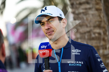 2022-03-17 - LATIFI Nicholas (can), Williams Racing FW44, portrait during the Formula 1 Gulf Air Bahrain Grand Prix 2022, 1st round of the 2022 FIA Formula One World Championship, on the Bahrain International Circuit, from March 18 to 20, 2022 in Sakhir, Bahrain - FORMULA 1 GULF AIR BAHRAIN GRAND PRIX 2022, 1ST ROUND OF THE 2022 FIA FORMULA ONE WORLD CHAMPIONSHIP - FORMULA 1 - MOTORS