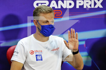 2022-03-17 - MAGNUSSEN Kevin (den), Haas F1 Team VF-22 Ferrari, portrait press conference during the Formula 1 Gulf Air Bahrain Grand Prix 2022, 1st round of the 2022 FIA Formula One World Championship, on the Bahrain International Circuit, from March 18 to 20, 2022 in Sakhir, Bahrain - FORMULA 1 GULF AIR BAHRAIN GRAND PRIX 2022, 1ST ROUND OF THE 2022 FIA FORMULA ONE WORLD CHAMPIONSHIP - FORMULA 1 - MOTORS