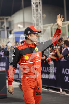 2022-03-17 - LECLERC Charles (mco), Scuderia Ferrari F1-75, portrait pole position during the Formula 1 Gulf Air Bahrain Grand Prix 2022, 1st round of the 2022 FIA Formula One World Championship, on the Bahrain International Circuit, from March 18 to 20, 2022 in Sakhir, Bahrain - FORMULA 1 GULF AIR BAHRAIN GRAND PRIX 2022, 1ST ROUND OF THE 2022 FIA FORMULA ONE WORLD CHAMPIONSHIP - FORMULA 1 - MOTORS